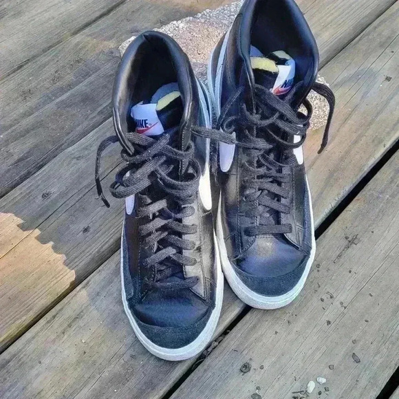 Nike Blazer Mid '77 Vintage BQ6806-002 Black Sail Size 8 2021 Retro Men's Shoes - Picture 2 of 14